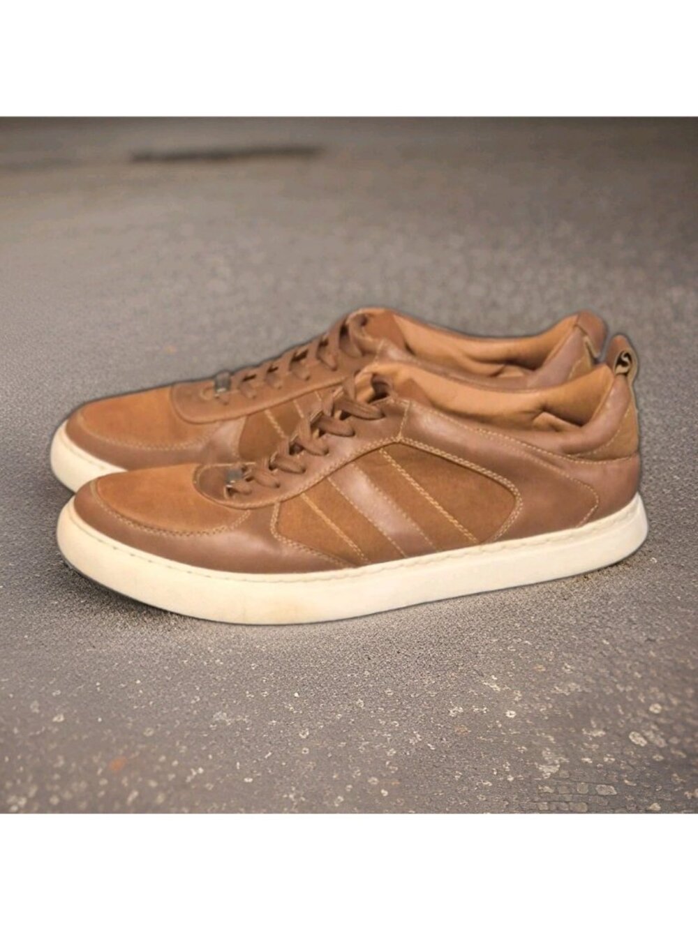 GBX Sneakers Casual Leather Brown Shoes Men's Size 12